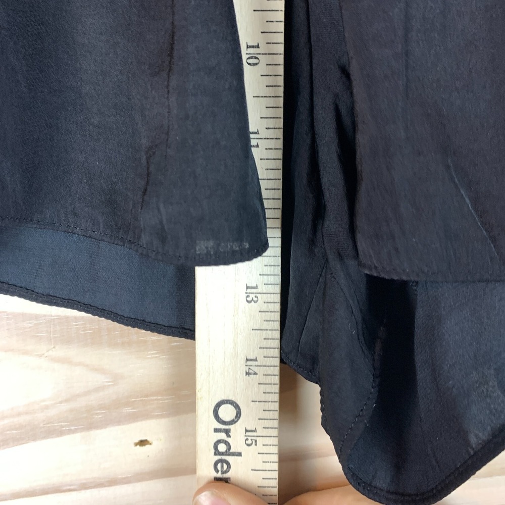 Intimately Free People Shorts Small Black Satin Silky Polyester Pajama Stretch - Picture 6 of 11